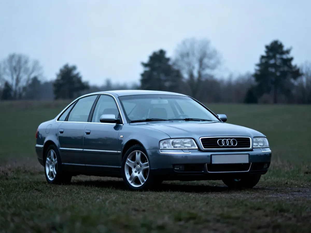 Zadbane Audi A6 C5 sedan z charakterystyczną opływową sylwetką