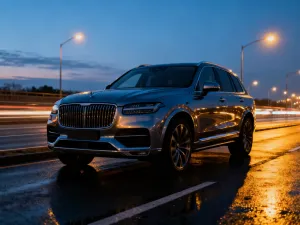 Zbliżenie na precyzyjnie wykonany silnik Mercedes-Benz AMG w nowoczesnym garażu, podkreślające inżynieryjną doskonałość.