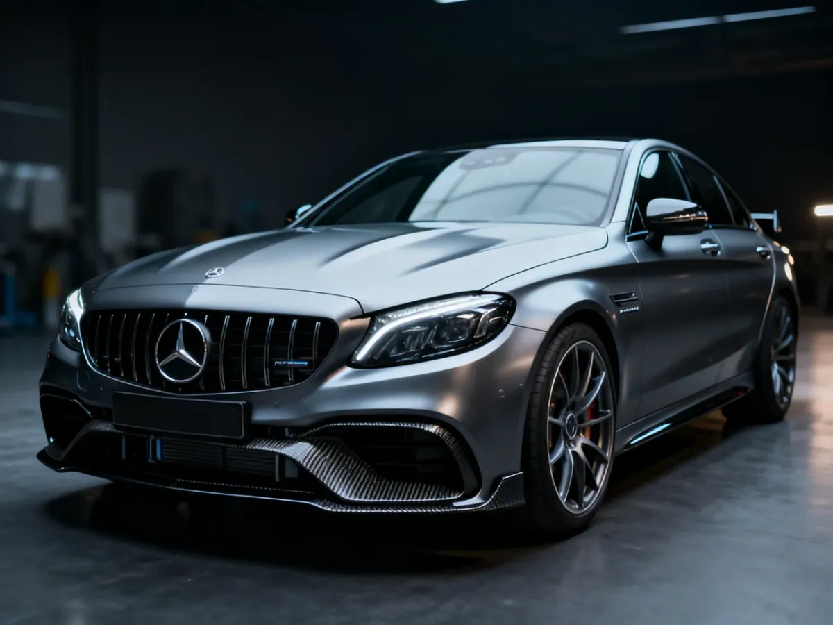 Nowoczesny Mercedes-AMG C63 W206 z napędem hybrydowym