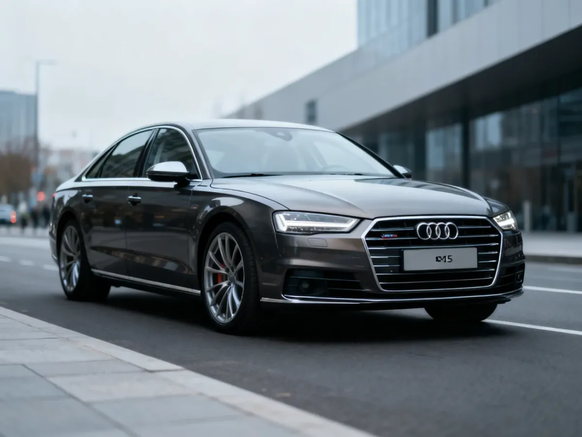 Audi S8 D5 w ujęciu podkreślającym luksusowy i sportowy charakter