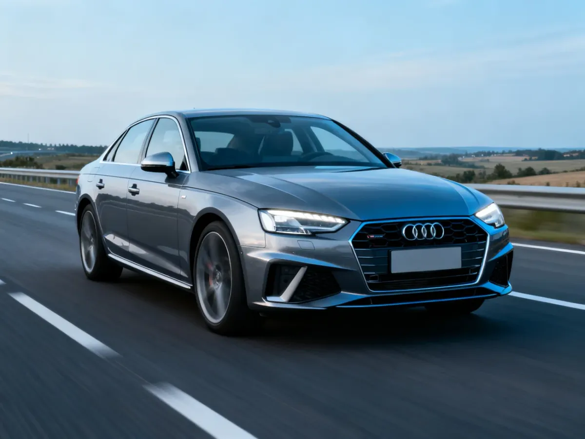 Audi A4 B9 jadące po autostradzie