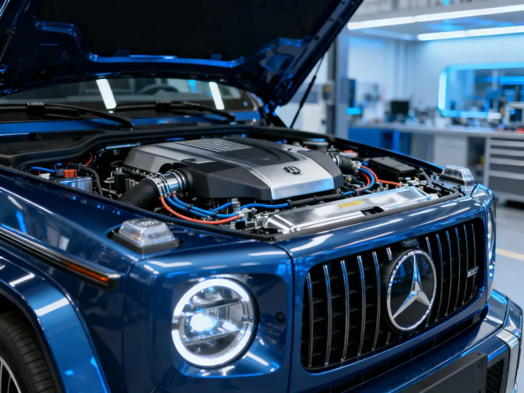 Szczegółowy widok na nowoczesny silnik Audi Q7, podkreślający precyzję wykonania i zaawansowaną technologię jednostki.