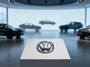 Srebrny sedan Audi A4 zaparkowany w nowoczesnym, minimalistycznym studiu, prezentujący aerodynamiczną sylwetkę auta.