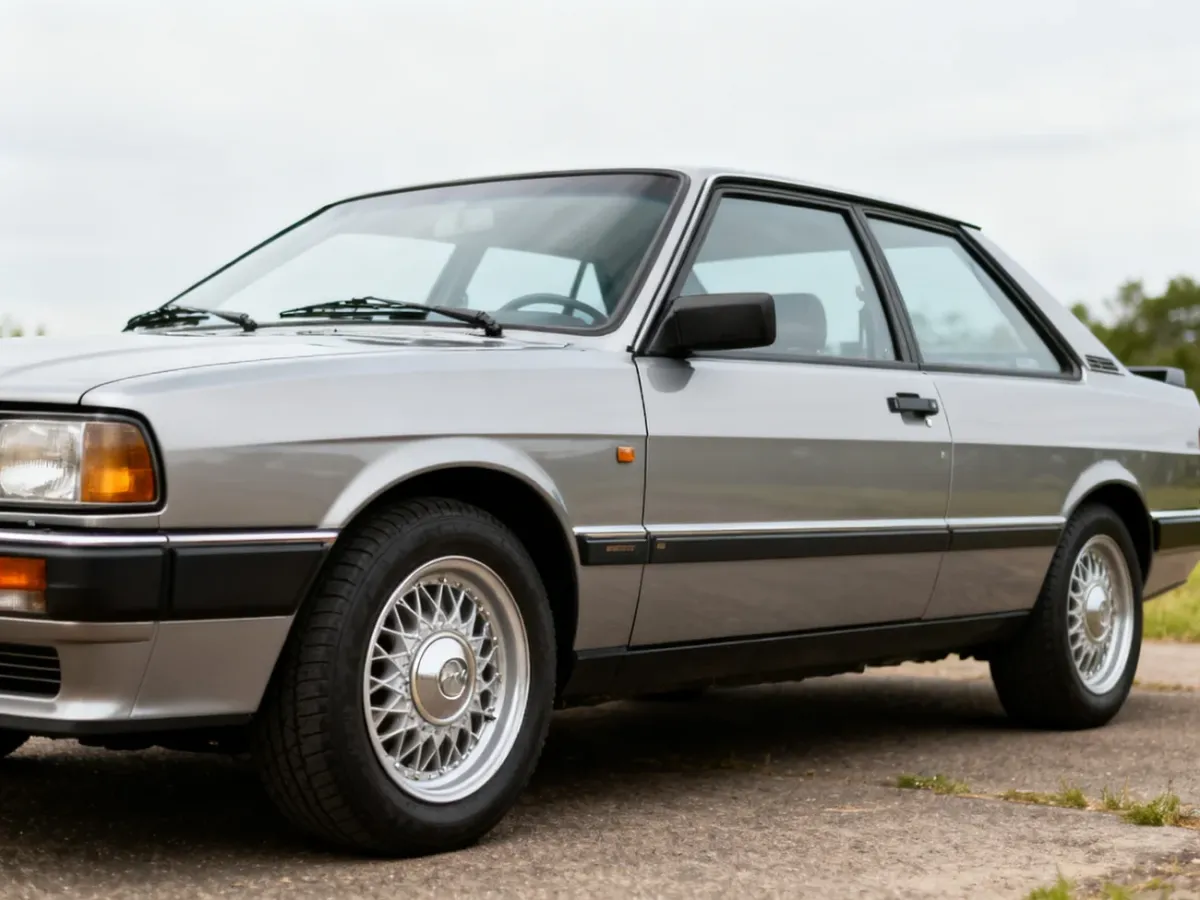 Zadbane klasyczne Audi z lat 80. lub 90. zachowane w oryginalnym stanie