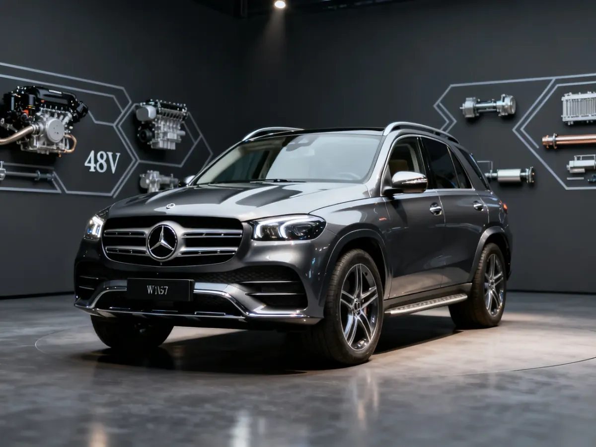 Mercedes GLE W167 przedstawiony jako nowoczesny SUV z zaawansowanym napędem