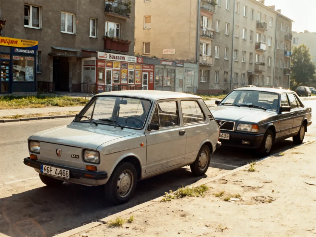 Samochody charakterystyczne dla polskich ulic w latach 90.