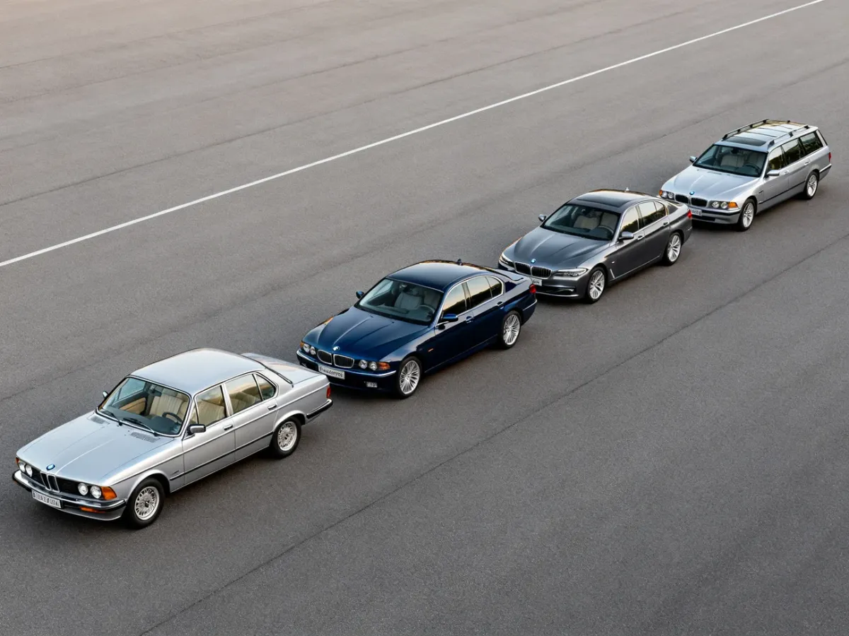 Kolejne generacje BMW serii 5 od klasycznego E12 do współczesnego G60