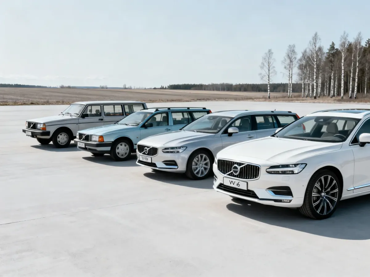 Ewolucja kombi Volvo od klasycznych kanciastych modeli do współczesnych V60 i V90