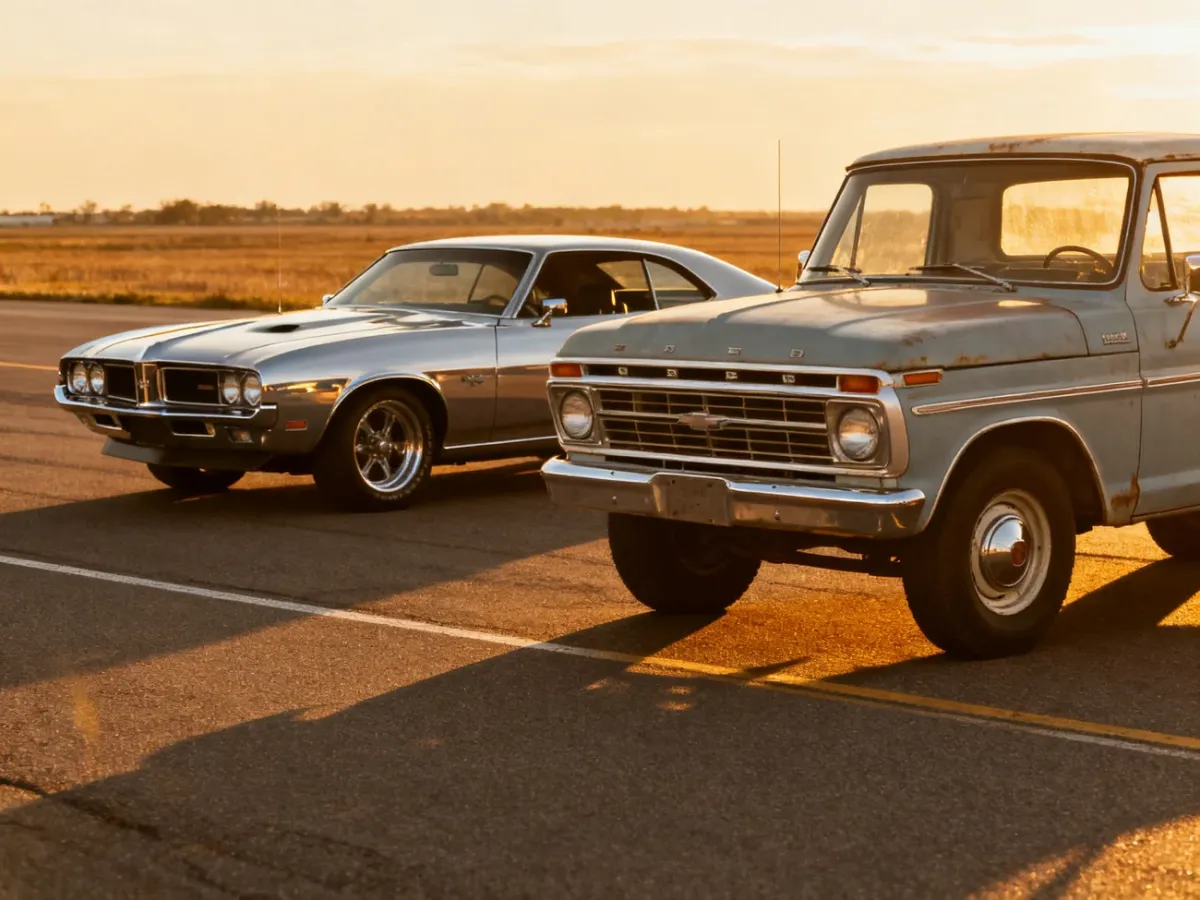 Klasyczne amerykańskie samochody: krążownik szos, muscle car i pickup